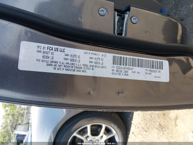 45480553 :رقم المزاد ، 2C3CDXJG5FH920107 vin ، 2015 Dodge Charger Sxt مزاد بيع