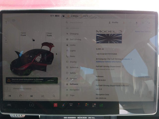 Tesla Model 3 Performance All-wheel Drive 2026 5YJ3E1ET7TF173396 Image 7