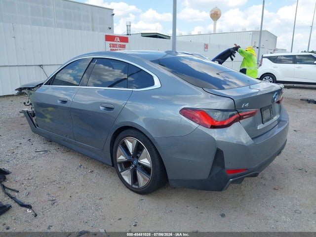 2024 Bmw I4 Gran Coupe Xdrive40 მანქანა იყიდება აუქციონზე, vin: WBY83FB05RFT37055, აუქციონის ნომერი: 45481028