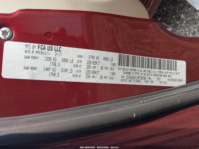 Dodge Grand Caravan Se 2017 2C4RDGBG1HR736798 Image 9