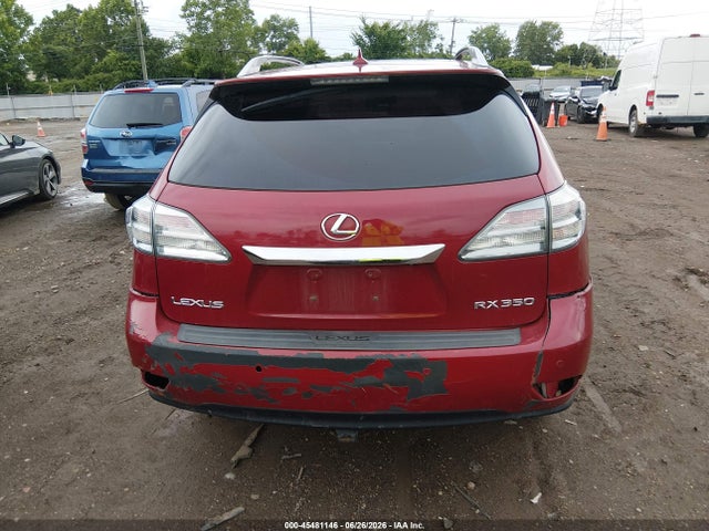 Продажа на аукционе авто 2010 Lexus Rx 350, vin: 2T2BK1BA8AC047360, номер лота: 45481146
