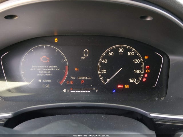 19XFL1H72PE009342 Honda Civic Ex-l/ex-l W/o Bsi