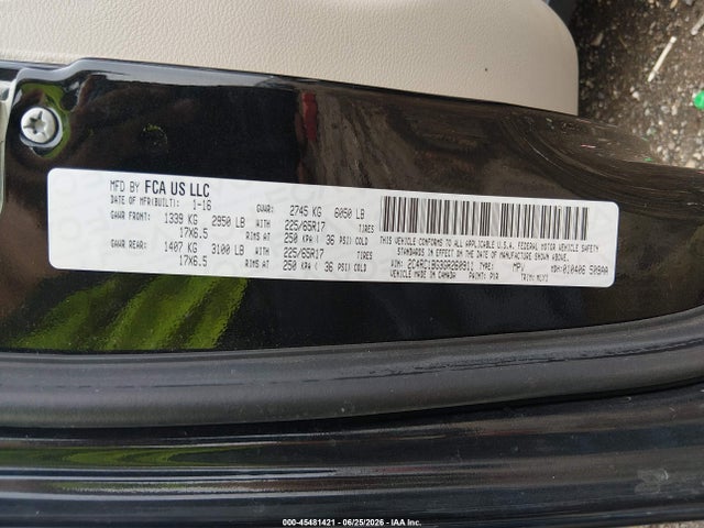 2C4RC1BG3GR260911 Chrysler Town &amp; Country Touring