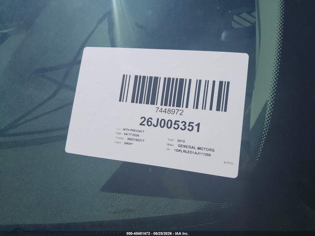 Продажа на аукционе авто 2010 Gmc Acadia Sle, vin: 1GKLRLED1AJ111298, номер лота: 45481472