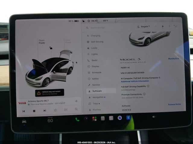 Продаж на аукціоні авто 2019 Tesla Model 3 Long Range/mid Range/standard Range/standard Range Plus, vin: 5YJ3E1EA2KF301489, номер лоту: 45481553