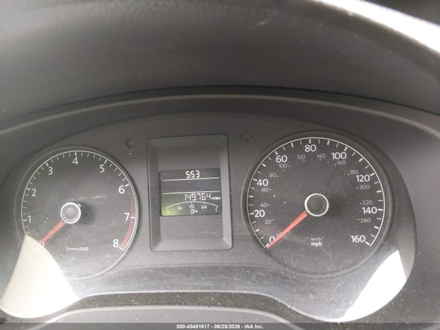 45481617 :رقم المزاد ، 3VWDZ7AJ6BM309735 vin ، 2011 Volkswagen Jetta 2.5l Se مزاد بيع