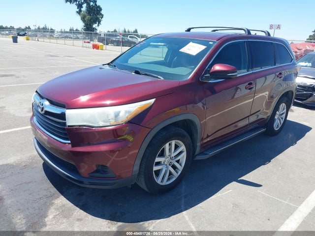 Toyota Highlander Le 2015 5TDZARFH2FS016079 Image 2