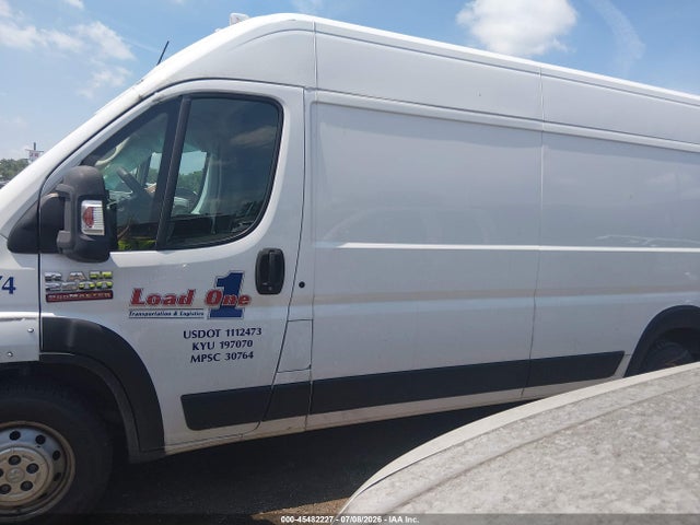 2022 Ram Promaster 2500 High Roof 159 Wb მანქანა იყიდება აუქციონზე, vin: 3C6LRVDG7NE110623, აუქციონის ნომერი: 45482227