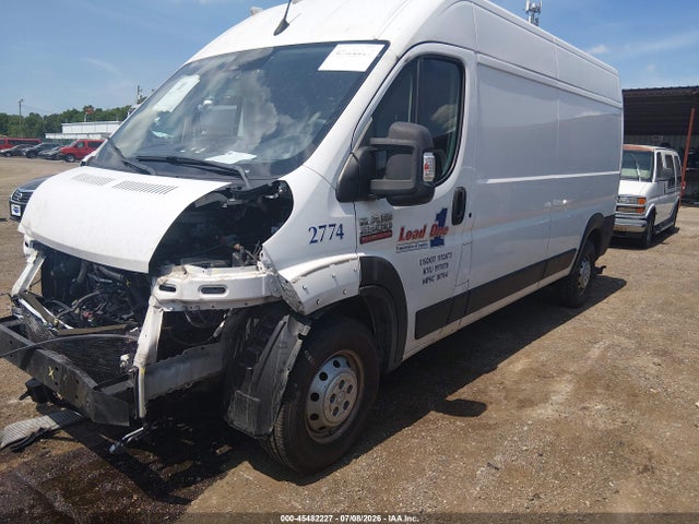 2022 Ram Promaster 2500 High Roof 159 Wb მანქანა იყიდება აუქციონზე, vin: 3C6LRVDG7NE110623, აუქციონის ნომერი: 45482227
