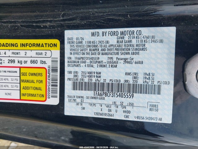 Ford Mustang Gt Premium Fastback 2026 1FA6P8CF3T5405559 Image 9