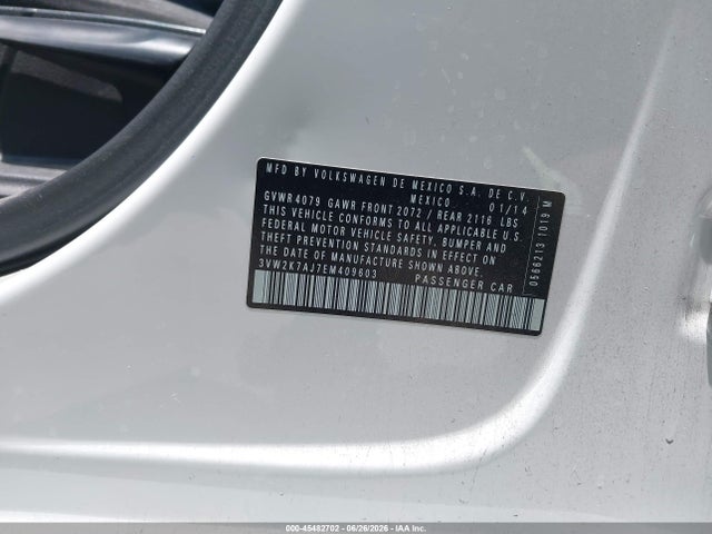 Volkswagen Jetta 2.0l S 2014 3VW2K7AJ7EM409603 Image 9