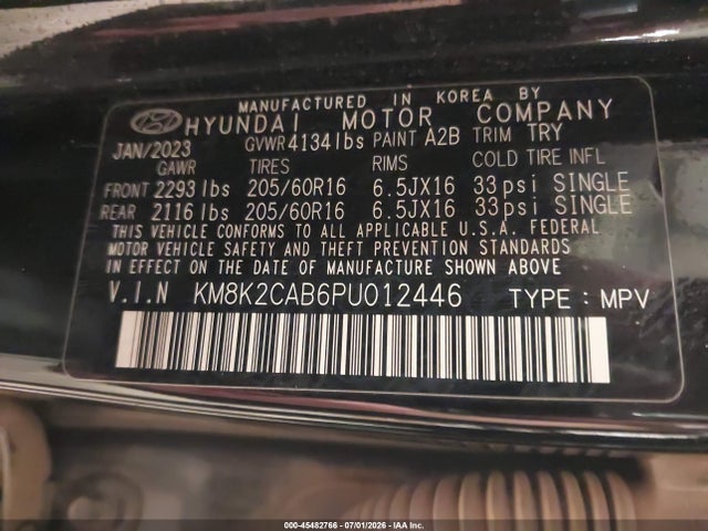 Hyundai Kona Se 2023 KM8K2CAB6PU012446 Image 9