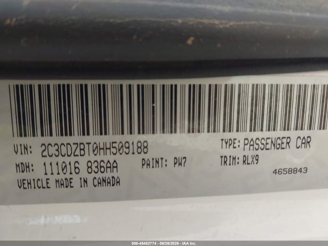 45482774 :رقم المزاد ، 2C3CDZBT0HH509188 vin ، 2017 Dodge Challenger R/t Plus مزاد بيع