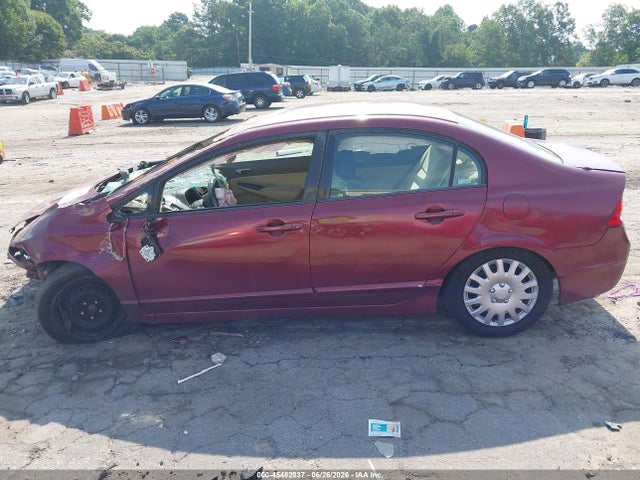 45482837 :رقم المزاد ، 2HGFA16518H528896 vin ، 2008 Honda Civic Lx مزاد بيع