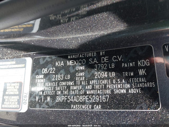 KIA Forte Gt-line 2023 3KPF54AD8PE529167 Image 9