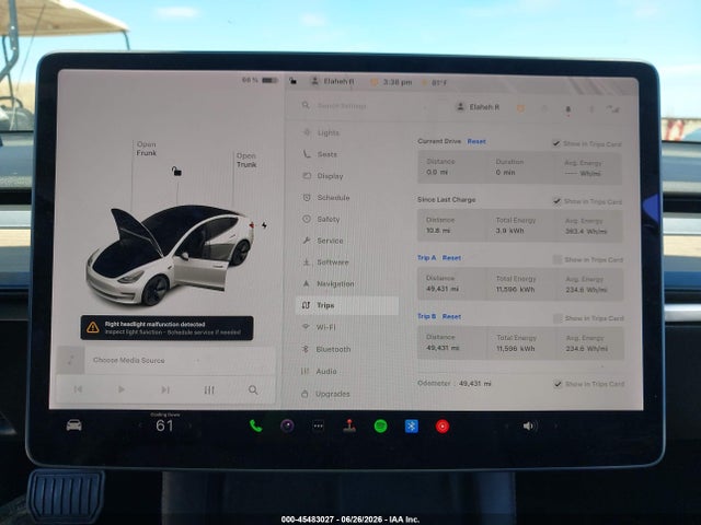 Tesla Model 3 Rear-wheel Drive 2022 5YJ3E1EA2NF123751 Image 7