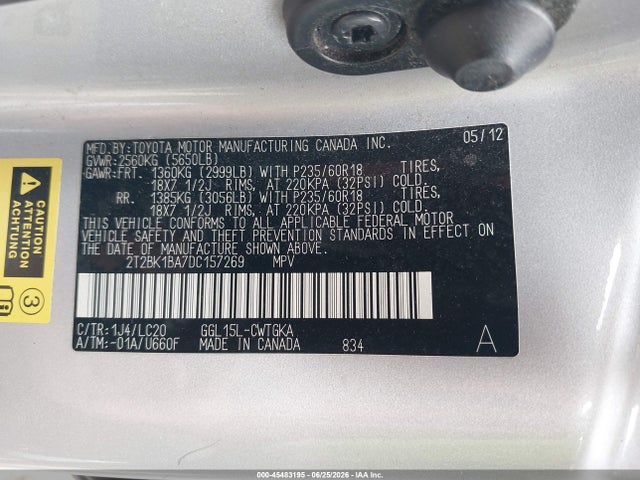 2013 Lexus Rx 350 მანქანა იყიდება აუქციონზე, vin: 2T2BK1BA7DC157269, აუქციონის ნომერი: 45483195