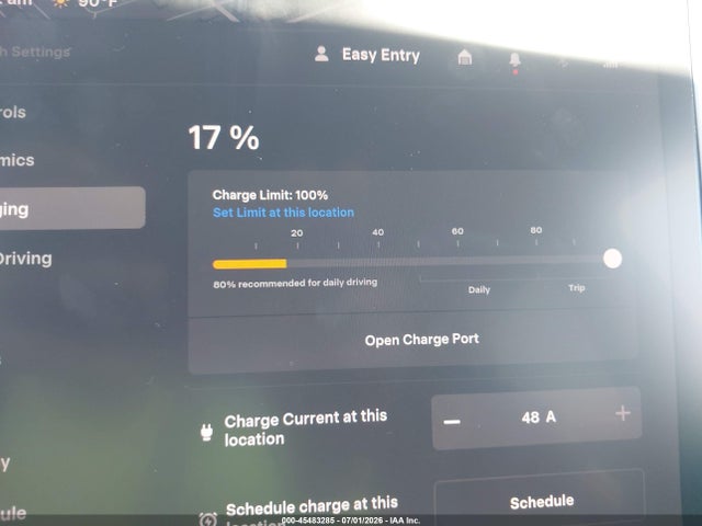 2022 Tesla Model Y Long Range Dual Motor All-wheel Drive მანქანა იყიდება აუქციონზე, vin: 7SAYGDEE7NF369556, აუქციონის ნომერი: 45483285