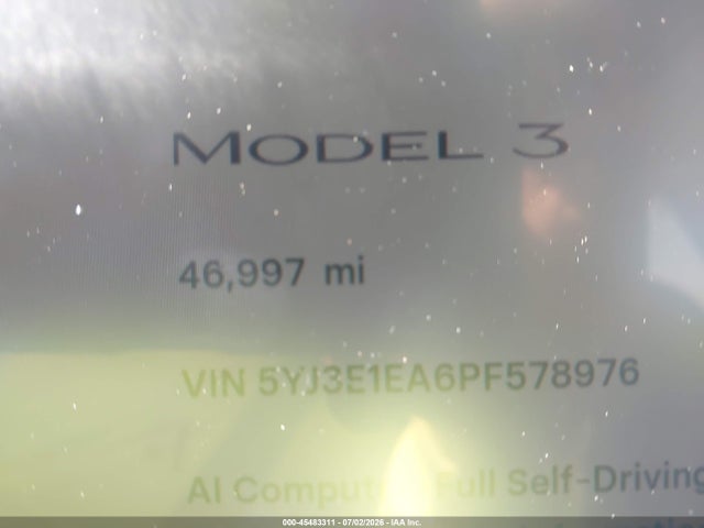 Tesla Model 3 Rear-wheel Drive 2023 5YJ3E1EA6PF578976 Image 15