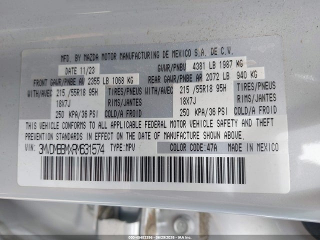 3MVDMBBMXRM631574 Mazda Cx-30 2.5 S Select Sport