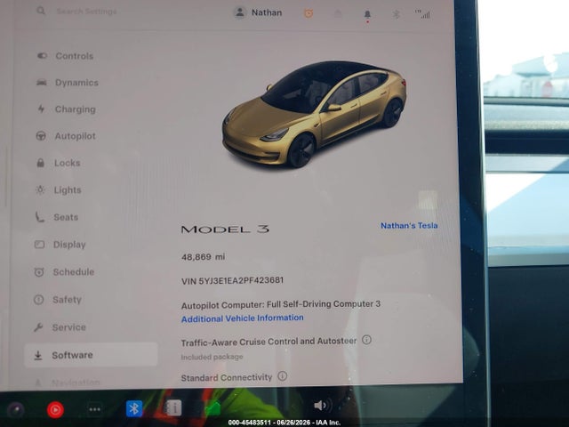 Tesla Model 3 Rear-wheel Drive 2023 5YJ3E1EA2PF423681 Image 7