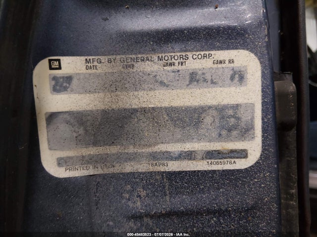 45483523 :رقم المزاد ، 1G1AZ37GXER200314 vin ، 1984 Chevrolet Monte Carlo مزاد بيع
