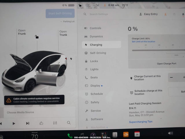 Продаж на аукціоні авто 2023 Tesla Model Y, vin: 7SAYGDEE2PF792211, номер лоту: 45483699