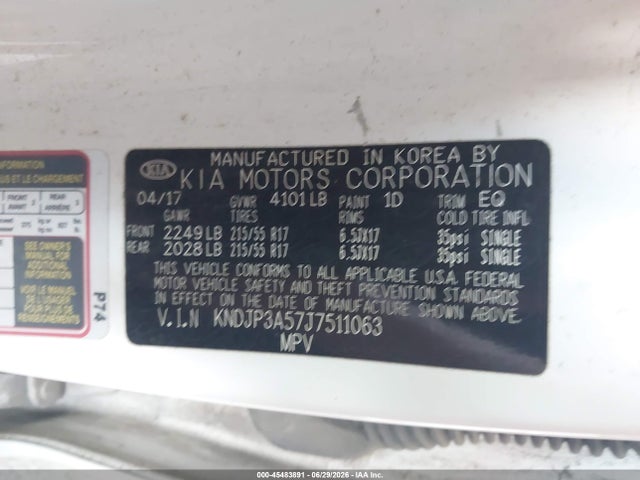 Aukcja sprzedaży 2018 Kia Soul +, vin: KNDJP3A57J7511063, numer aukcji: 45483891