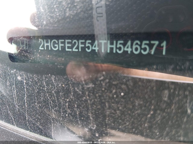 45483918 :رقم المزاد ، 2HGFE2F54TH546571 vin ، 2026 Honda Civic Sport مزاد بيع
