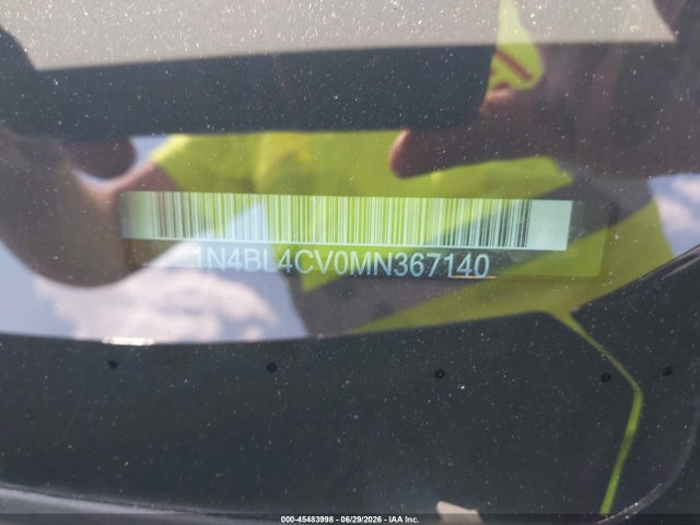 Продаж на аукціоні авто 2021 Nissan Altima Sr Fwd, vin: 1N4BL4CV0MN367140, номер лоту: 45483998