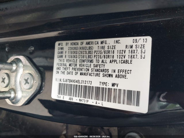 Продаж на аукціоні авто 2014 Acura Rdx, vin: 5J8TB4H54EL012173, номер лоту: 45484295