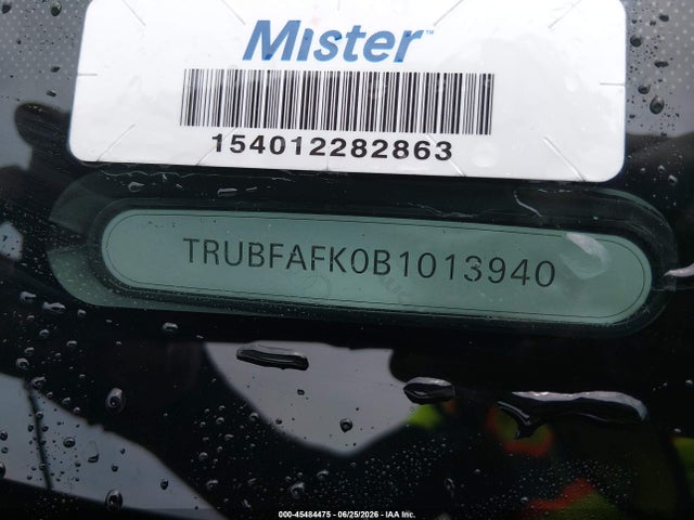 45484475 :رقم المزاد ، TRUBFAFK0B1013940 vin ، 2011 Audi Tt 2.0t Premium Plus مزاد بيع