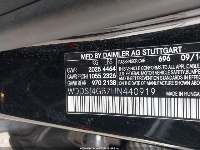 Продажа на аукционе авто 2017 Mercedes-benz Cla 250 4matic, vin: WDDSJ4GB7HN440919, номер лота: 45484734