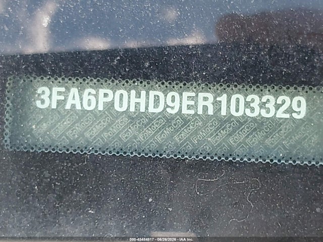 Ford FUSION SE 2014 3FA6P0HD9ER103329 Image 9