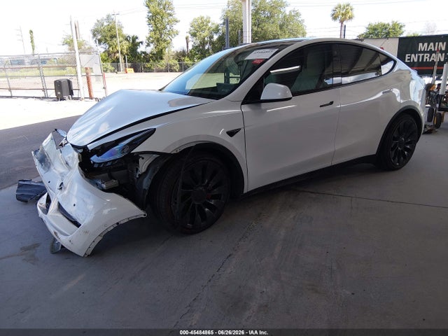 45484865 :رقم المزاد ، 7SAYGDEF6NF379777 vin ، 2022 Tesla Model Y Performance Dual Motor All-wheel Drive مزاد بيع
