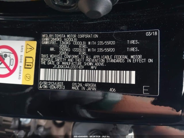 Lexus Rx 450hl Premium 2018 JTJDGKCA4J2001409 Image 9