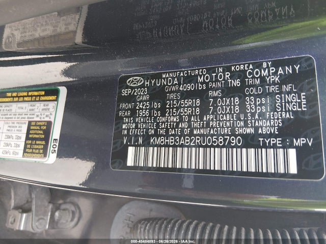 Hyundai Kona Sel 2024 KM8HB3AB2RU058790 Image 9