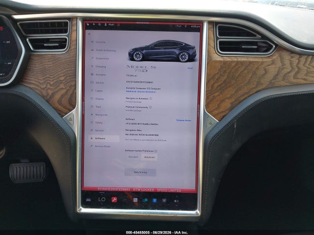 Aukcja sprzedaży 2017 Tesla Model S 100d/60d/75d/90d/p100d, vin: 5YJSA1E29HF229893, numer aukcji: 45485005