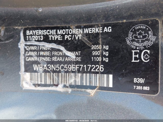 BMW 428i Xdrive 2014 WBA3N5C59EF717226 Image 9