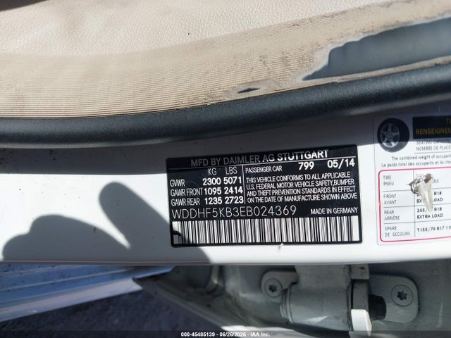 Продаж на аукціоні авто 2014 Mercedes-benz E 350, vin: WDDHF5KB3EB024369, номер лоту: 45485139