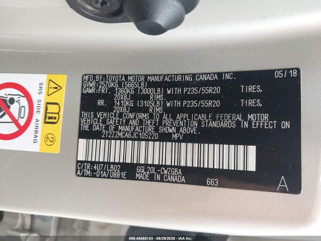 Lexus RX 350 2018 2T2ZZMCA6JC105220 Image 9