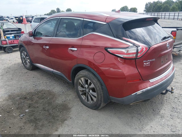 45485402 :رقم المزاد ، 5N1AZ2MG1FN212748 vin ، 2015 Nissan Murano Sl مزاد بيع