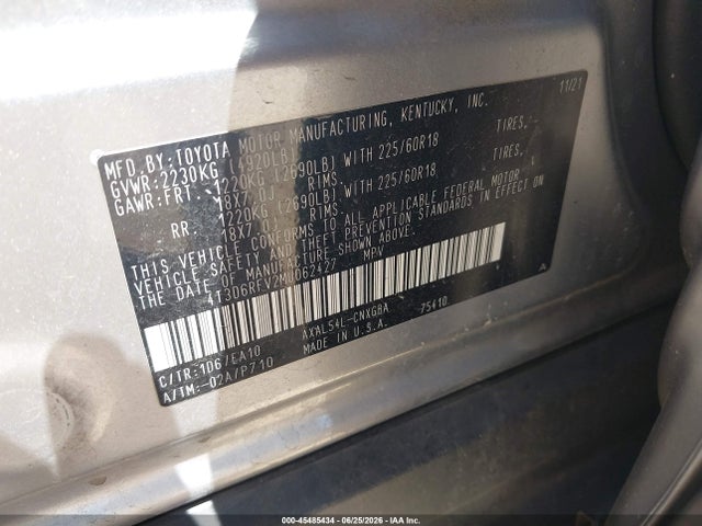 4T3D6RFV2MU062427 Toyota Rav4 Hybrid Limited