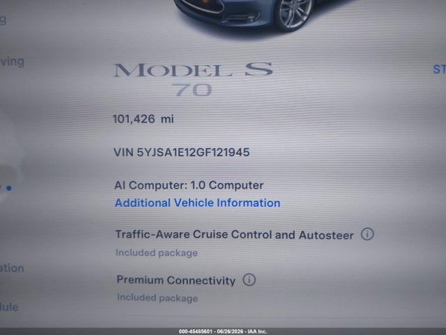 Tesla Model S 60/70/75/85 2016 5YJSA1E12GF121945 Image 15