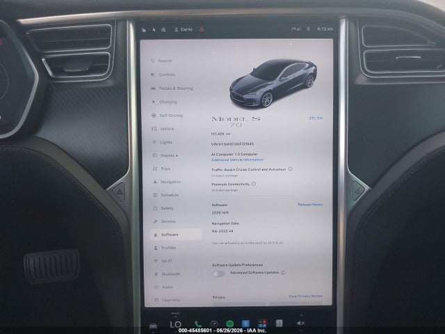 Tesla Model S 60/70/75/85 2016 5YJSA1E12GF121945 Image 7