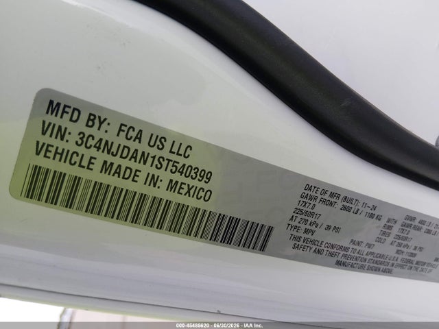 Jeep Compass Sport 4x4 2025 3C4NJDAN1ST540399 Image 9