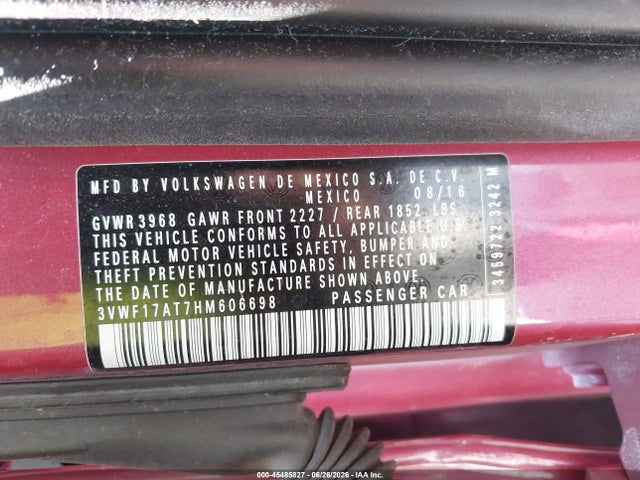 3VWF17AT7HM606698 Volkswagen Beetle #pinkbeetle/1.8t Classic/1.8t S