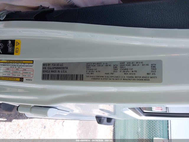 Aukcja sprzedaży 2022 Jeep Wrangler 4xe Unlimited Sahara 4x4, vin: 1C4JJXP68NW208734, numer aukcji: 45485834