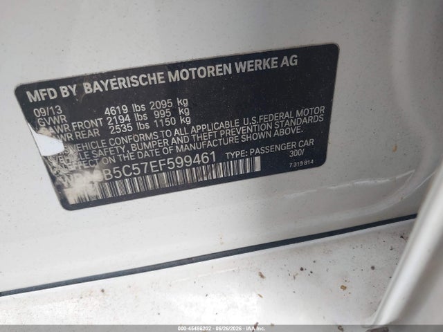 Продаж на аукціоні авто 2014 Bmw 328i Xdrive, vin: WBA3B5C57EF599461, номер лоту: 45486202