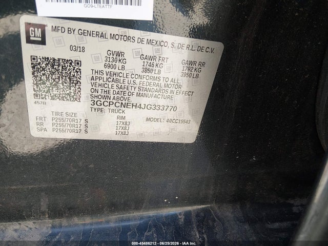 3GCPCNEH4JG333770 Chevrolet Silverado 1500 Wt